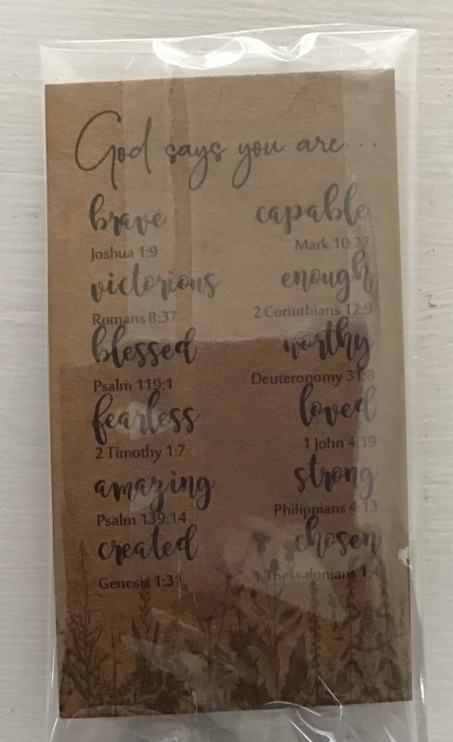 WOODEN POCKET DEVOTIONAL HEART