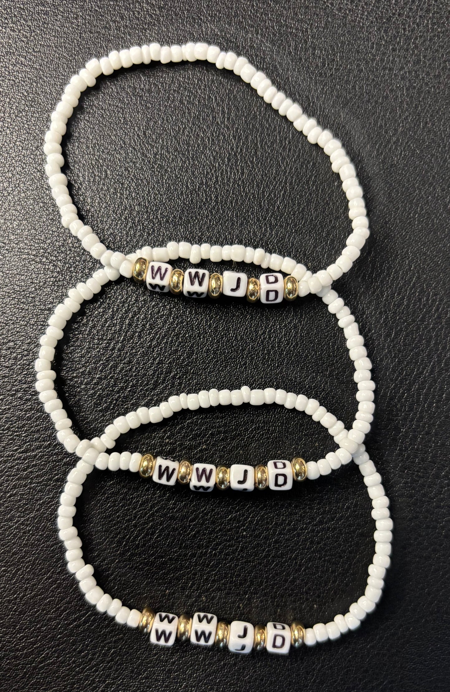 W. W. J. D. BEADED BRACELET