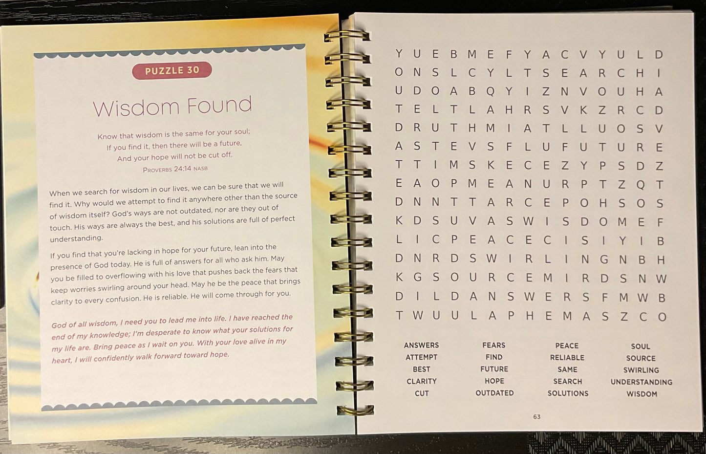 BIBLE WORD SEARCH - STRENGTH FOR DEPRESSION AND ANXIETY ￼