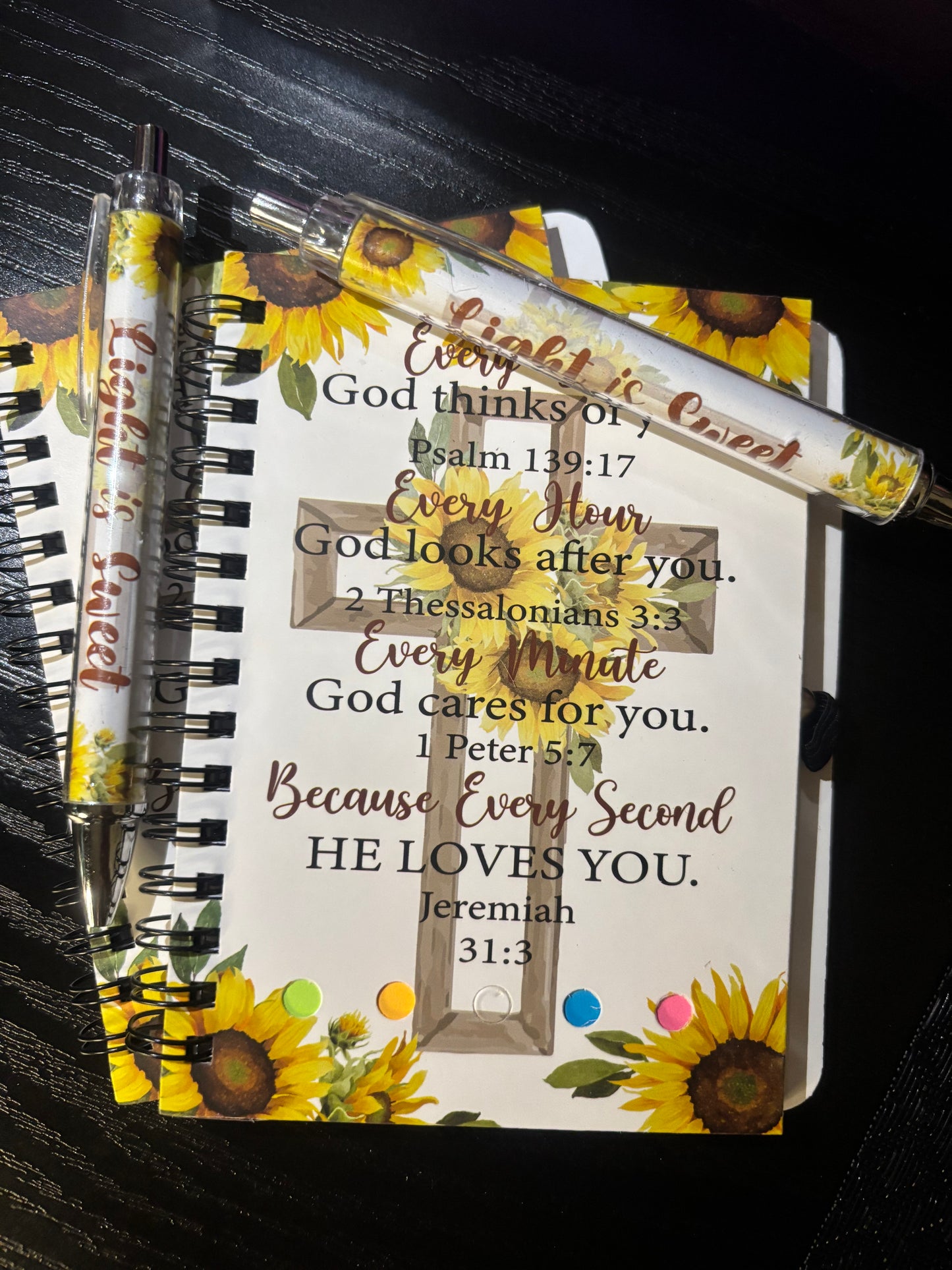 SPIRAL BIBLE VERSE NOTEBOOK & MATCHING PEN