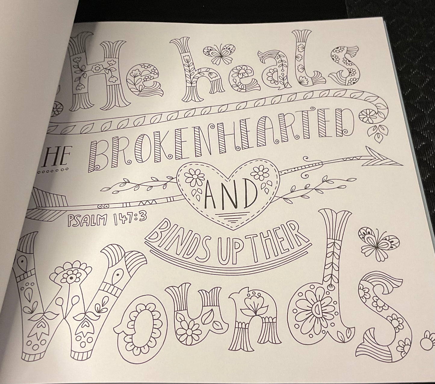 PSALMS COLORING BOOK & WATERCOLOR PENCILS