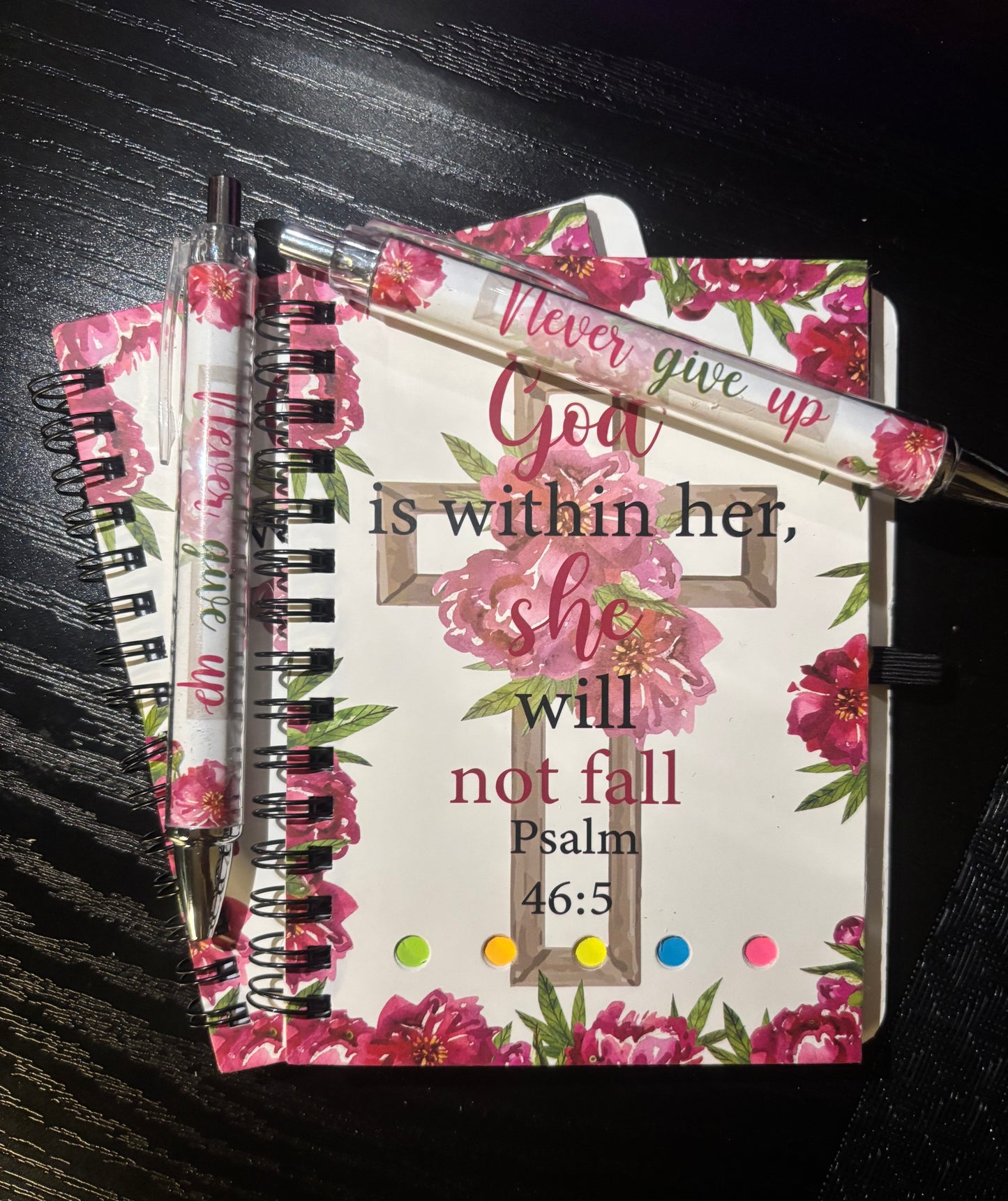 SPIRAL BIBLE VERSE NOTEBOOK & MATCHING PEN