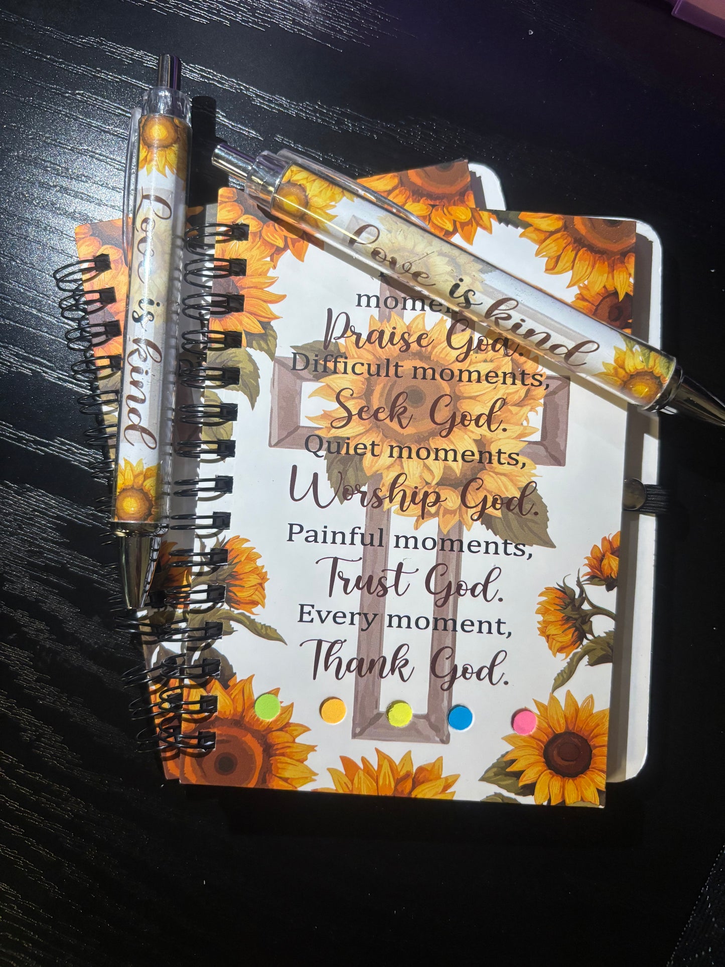 SPIRAL BIBLE VERSE NOTEBOOK & MATCHING PEN