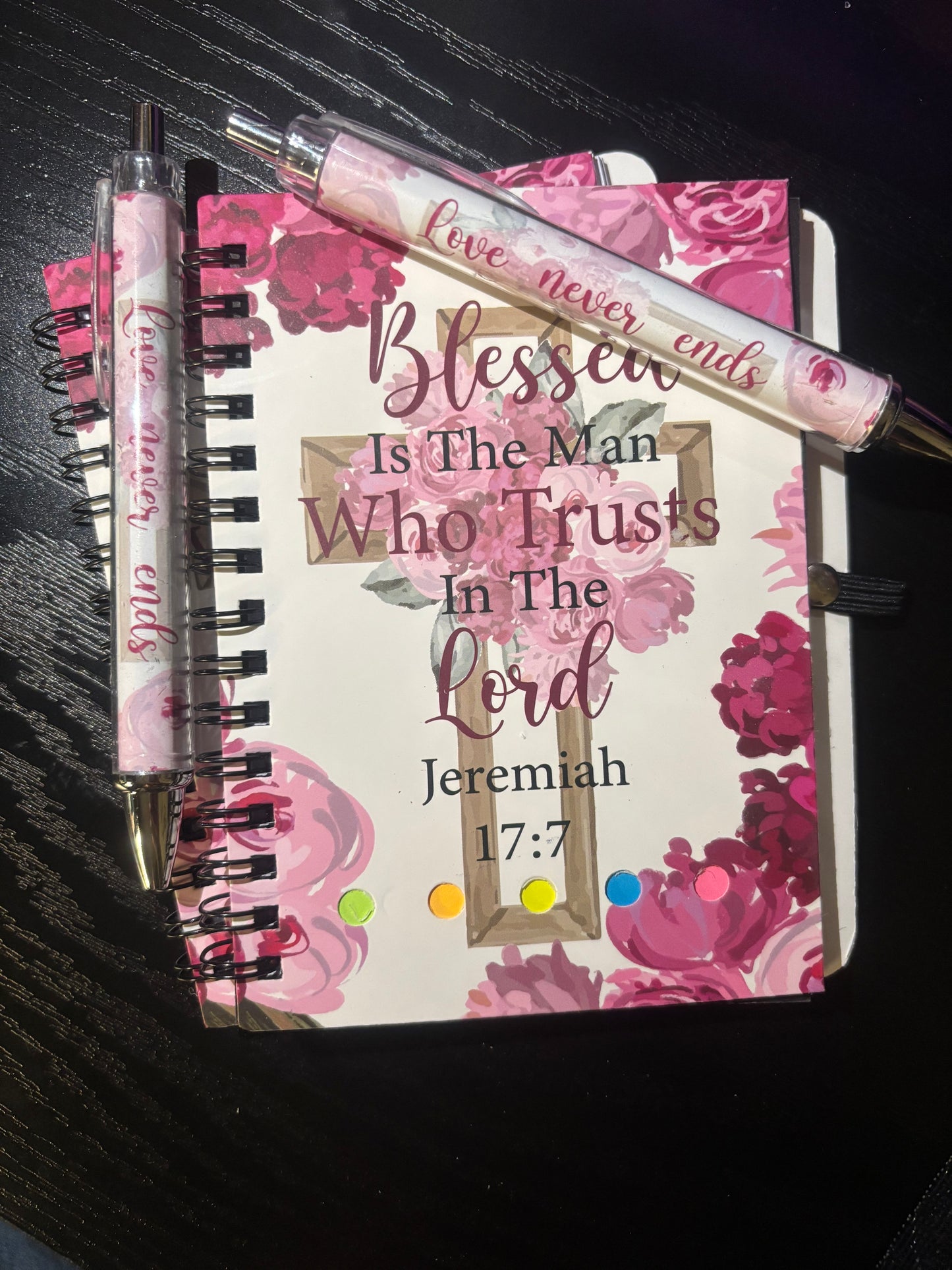 SPIRAL BIBLE VERSE NOTEBOOK & MATCHING PEN