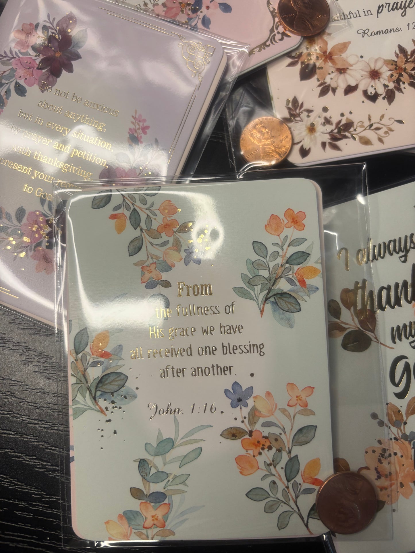 SCRATCHER BIBLE VERSE CARDS W/ LUCKY PENNY