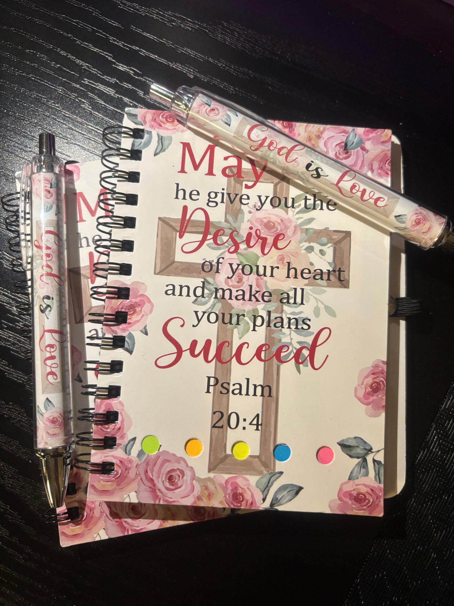 SPIRAL BIBLE VERSE NOTEBOOK & MATCHING PEN