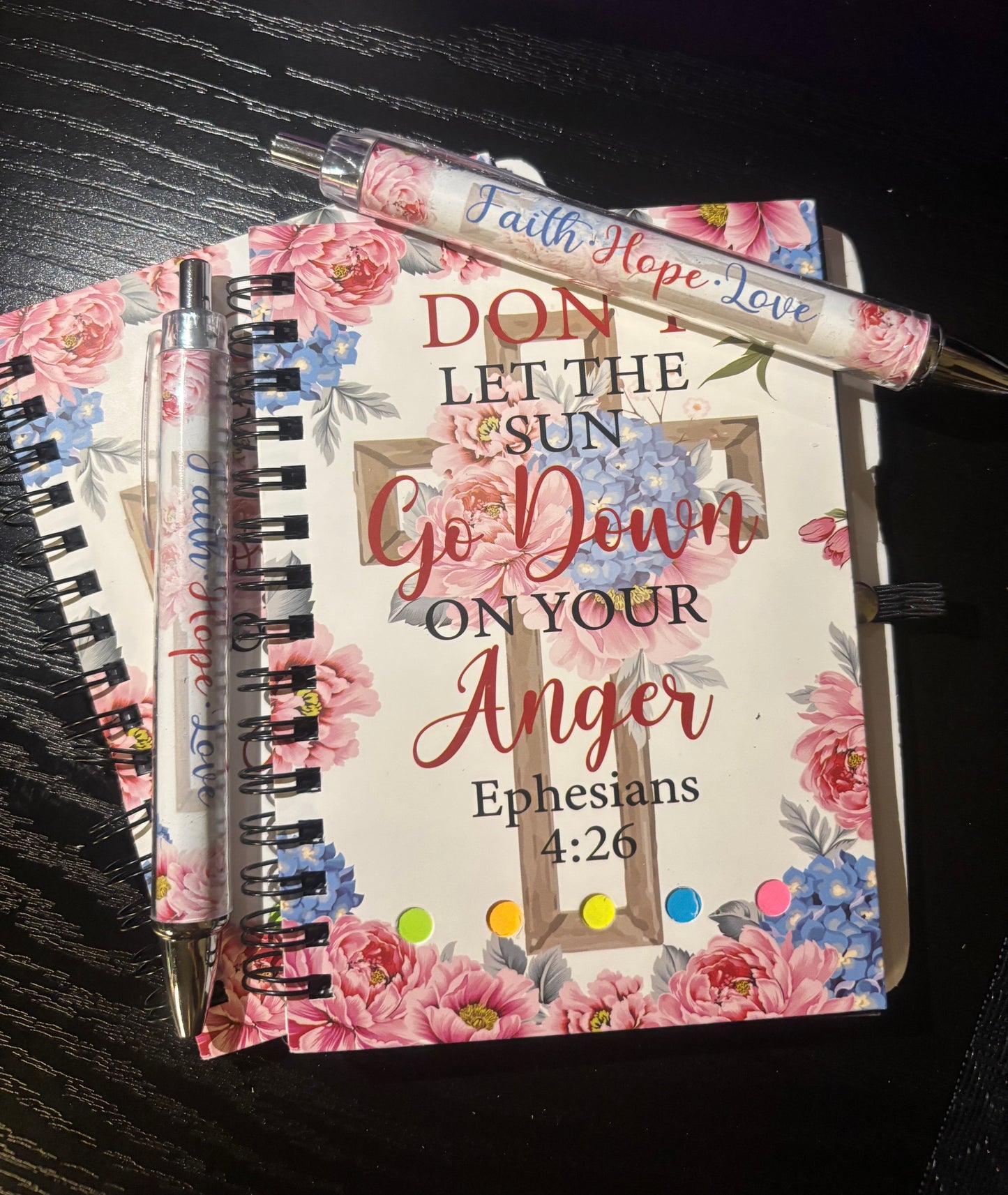 SPIRAL BIBLE VERSE NOTEBOOK & MATCHING PEN