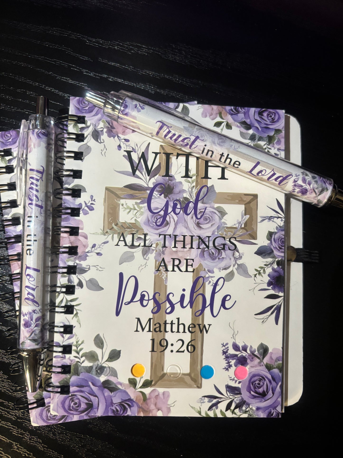 SPIRAL BIBLE VERSE NOTEBOOK & MATCHING PEN
