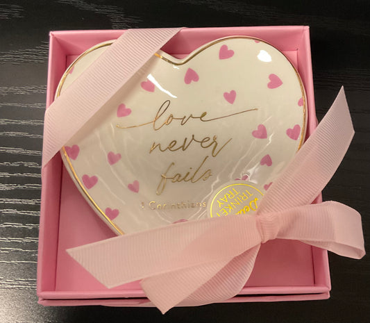 “Love Never Fails” Trinket Tray
