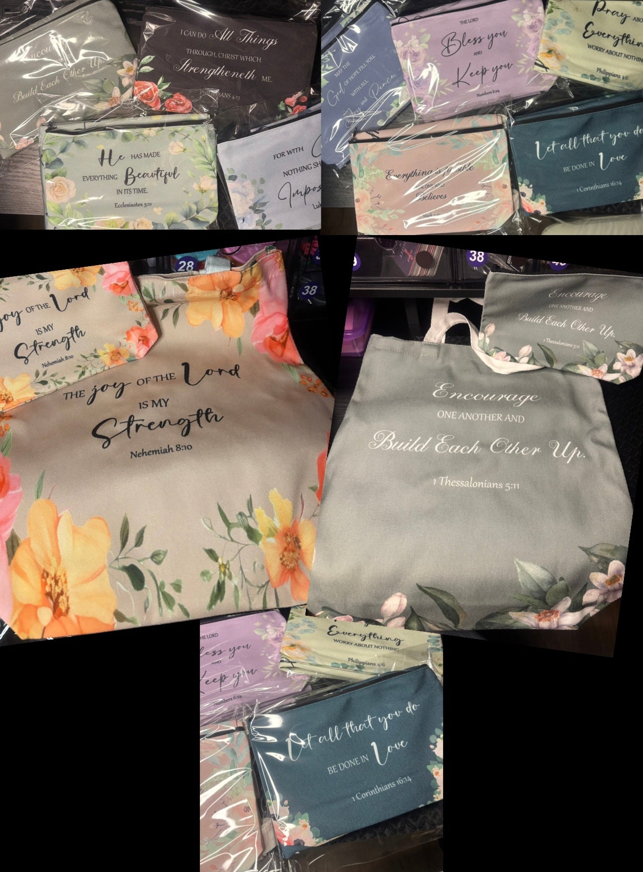 TOTE & COSMETIC BAG MATCHING SET