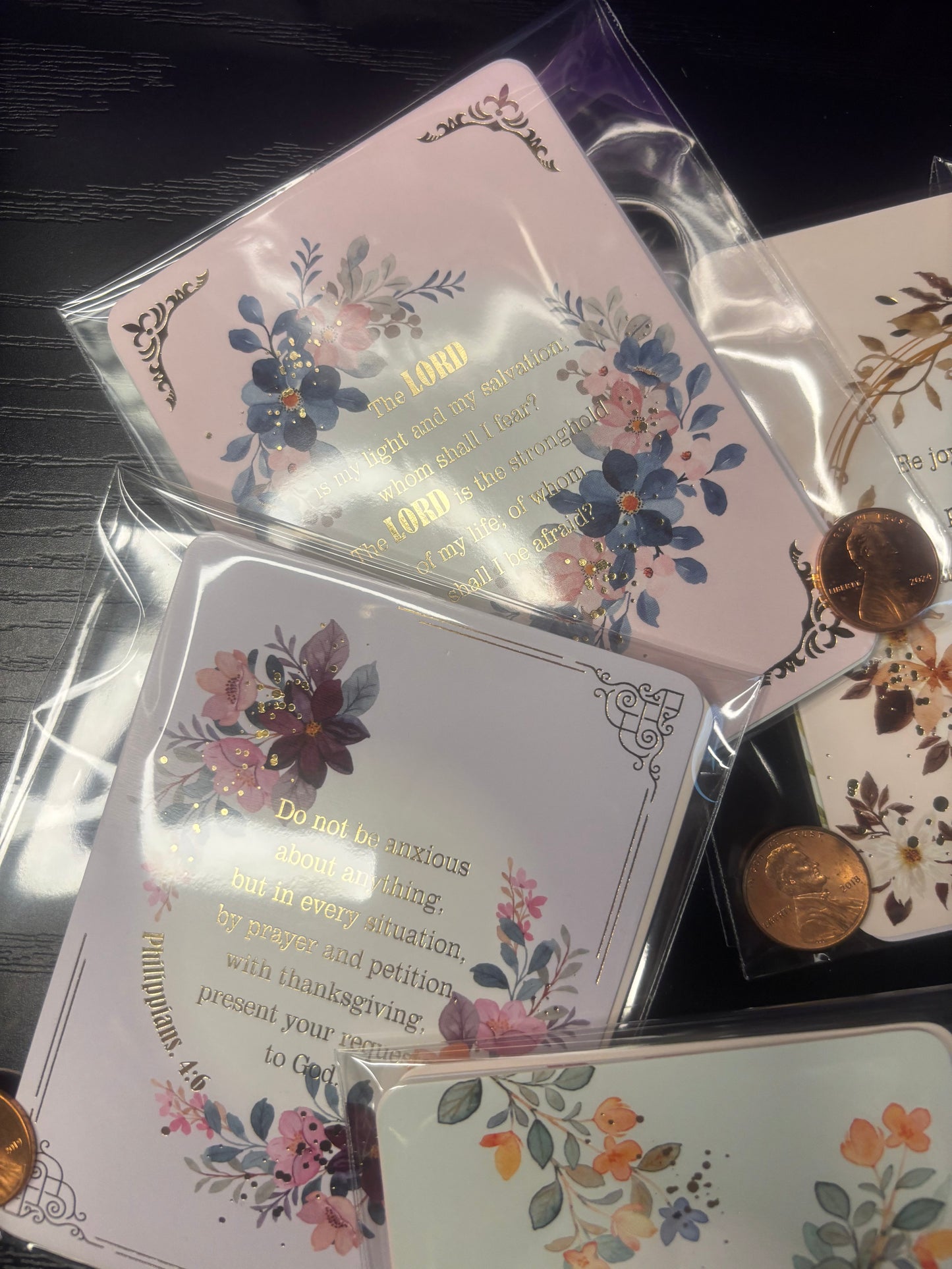 SCRATCHER BIBLE VERSE CARDS W/ LUCKY PENNY
