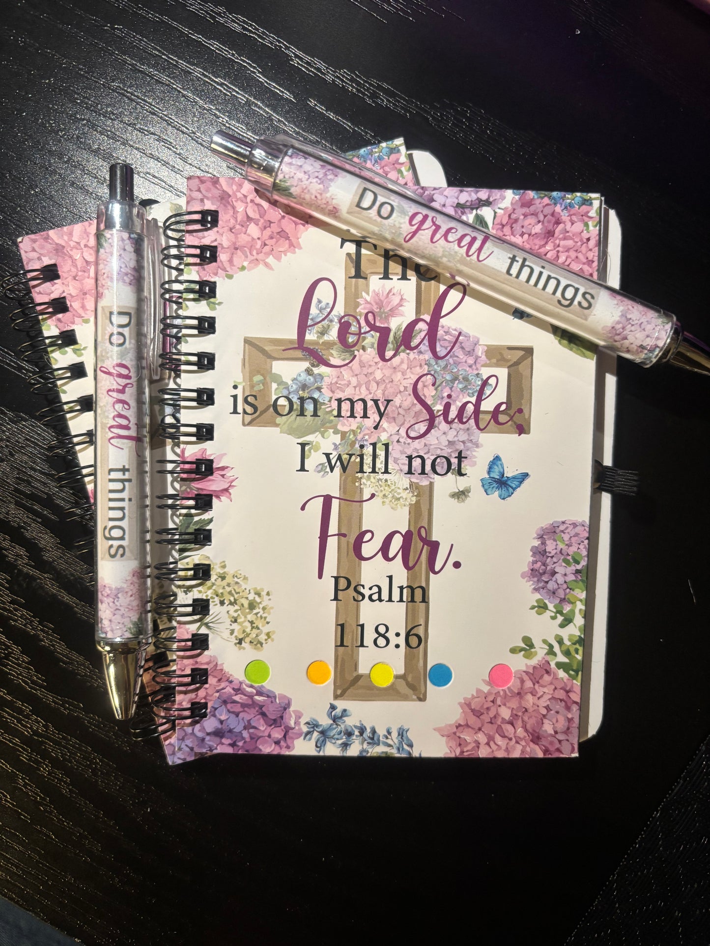 SPIRAL BIBLE VERSE NOTEBOOK & MATCHING PEN