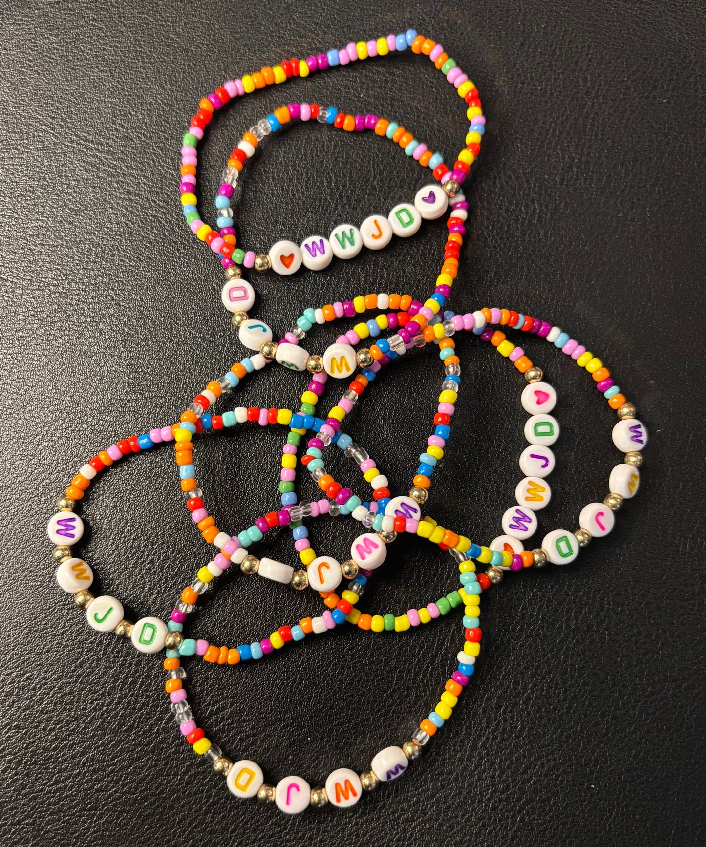 W. W. J. D. BEADED BRACELET