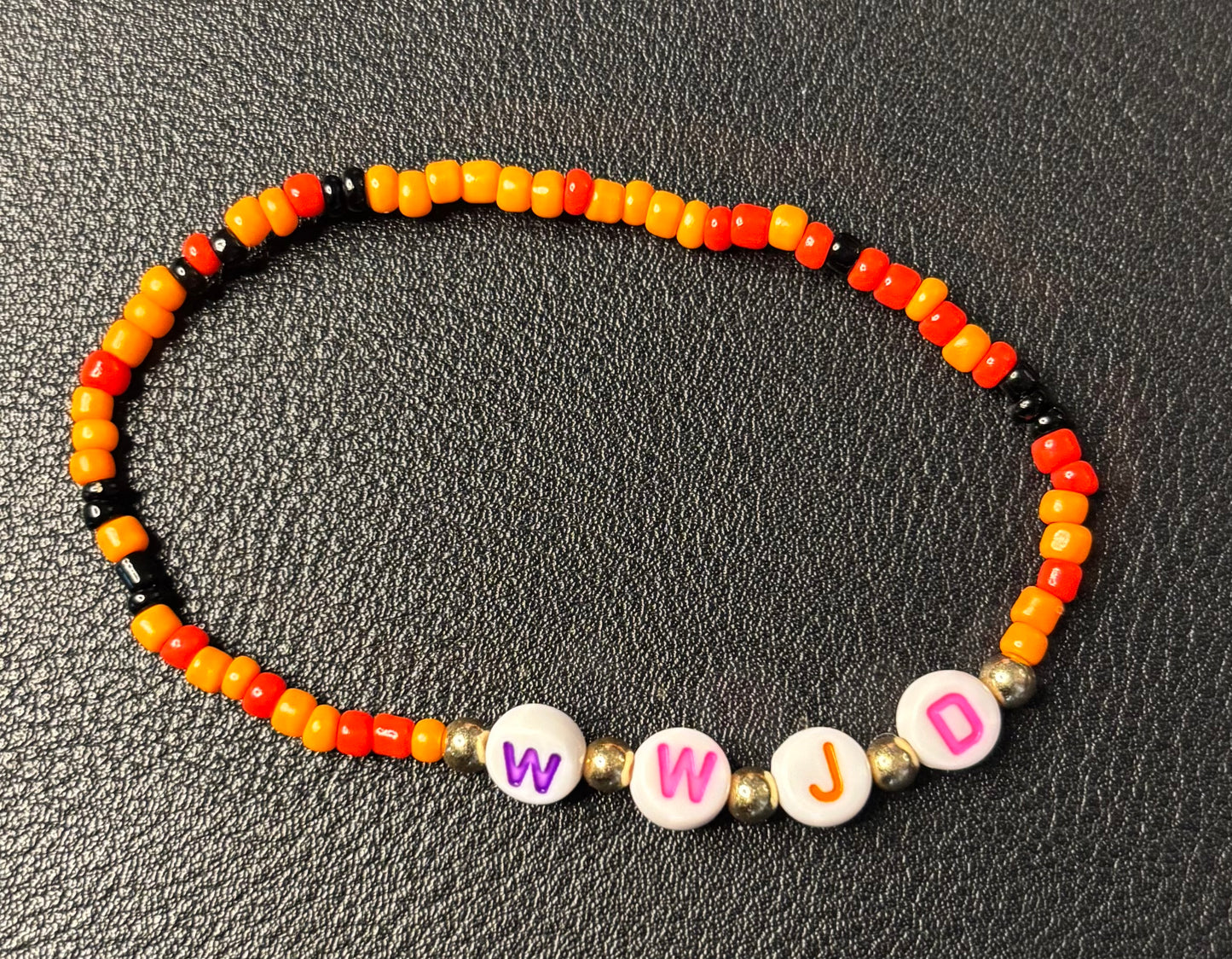 W. W. J. D. BEADED BRACELET