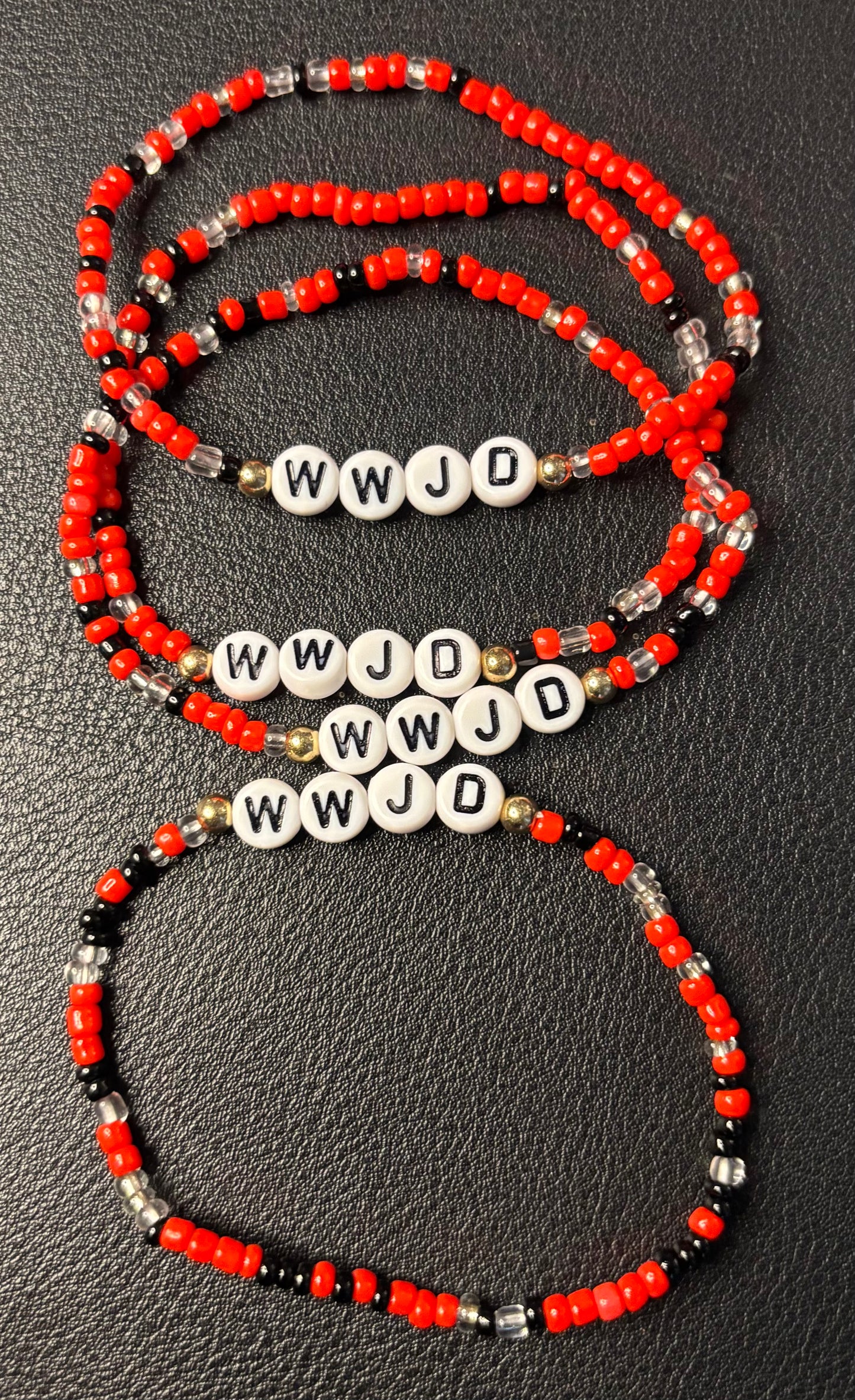 W. W. J. D. BEADED BRACELET