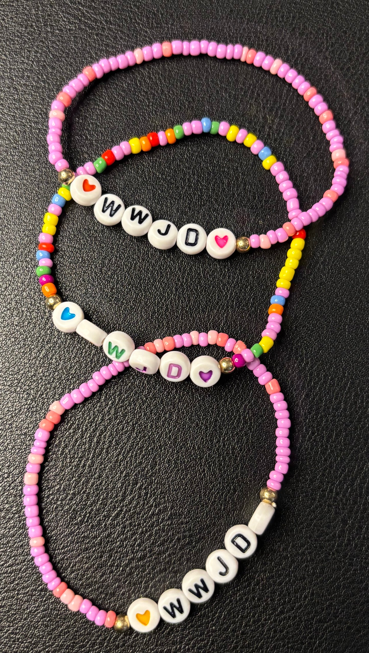 W. W. J. D. BEADED BRACELET