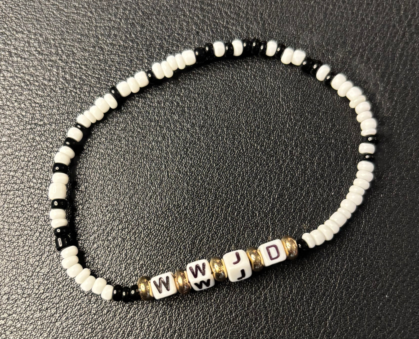 W. W. J. D. BEADED BRACELET