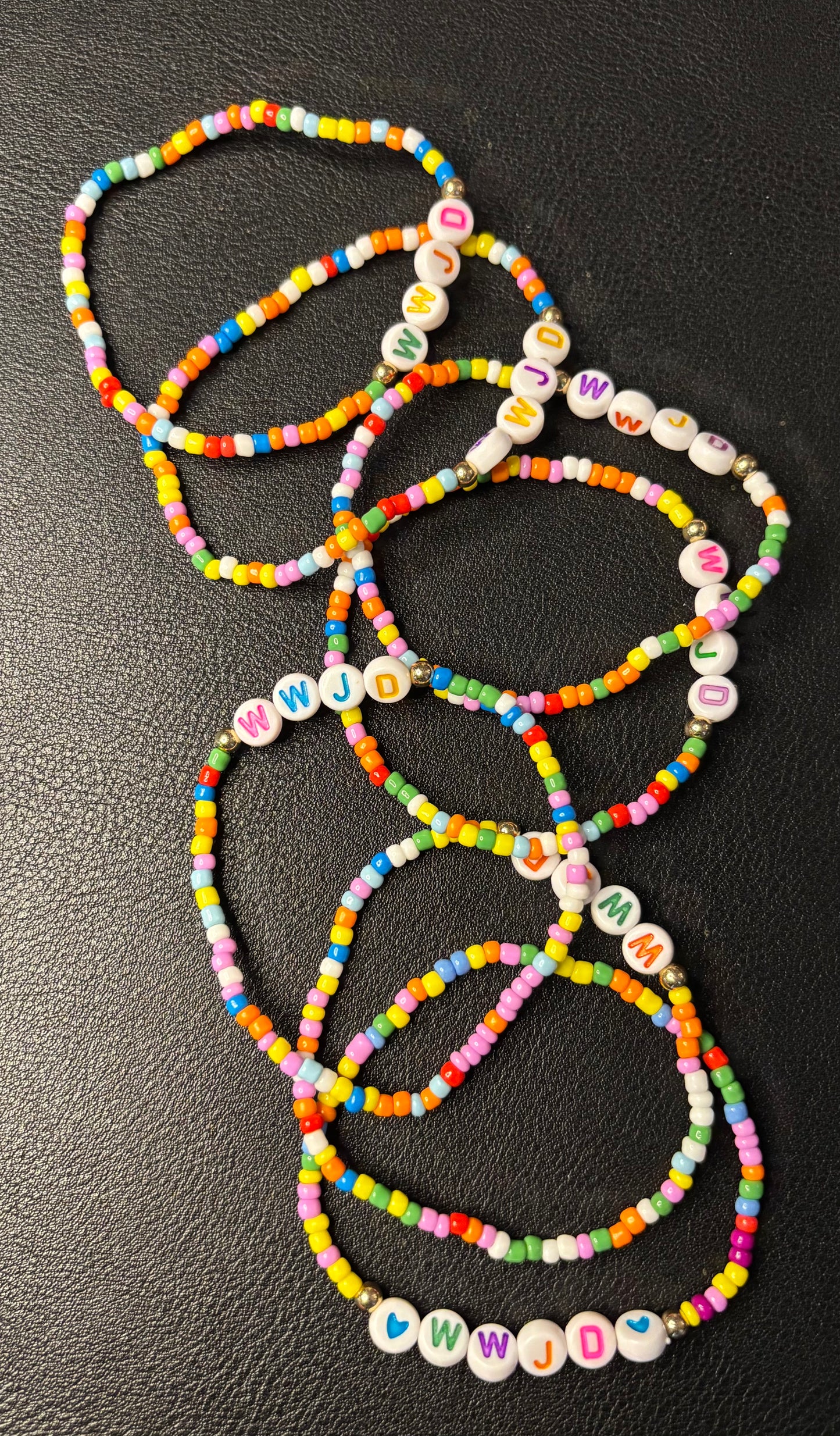 W. W. J. D. BEADED BRACELET