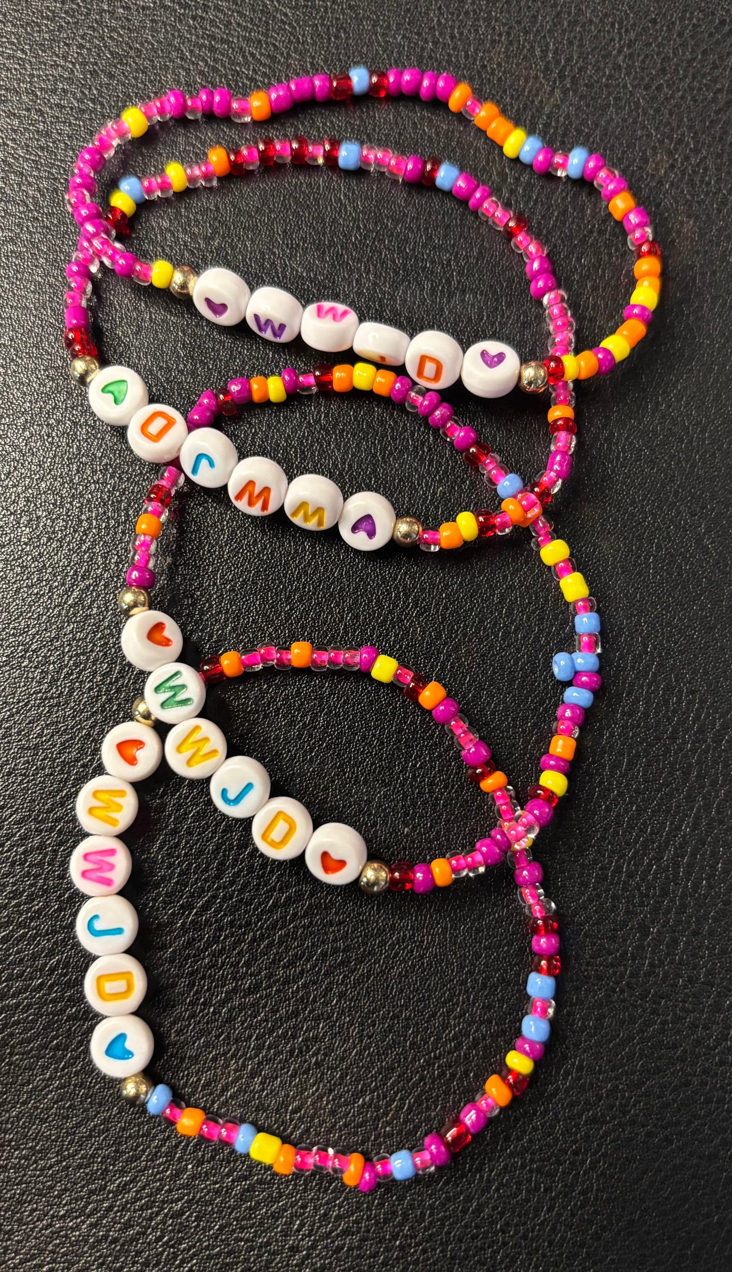 W. W. J. D. BEADED BRACELET